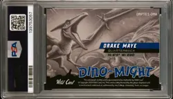 DRAKE MAYE 1/1 ROOKIE AUTO 2023 WC Alum Gold Dino-might Exclusive Rc MVP - Image 3