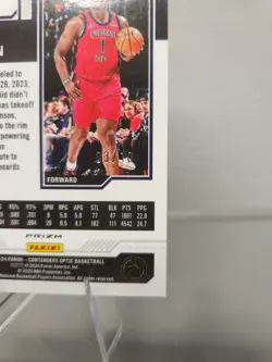 2023-24 Contenders Optic Season Ticket Zion Williamson Gold /10 Pelicans - Image 4