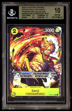 Bgs 10 Sanji OP03-102 Premium Card Collection Games Fest. 23-24 Edition Gold - Image 1