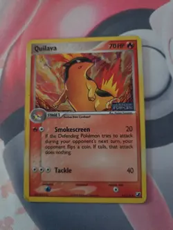 2005 POKEMON TCG QUILAVA EX UNSEEN FORCES REVERSE HOLO STAMPED 45/115 LP/MP - Image 1