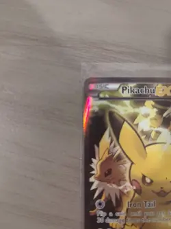 Pokemon TCG - Pikachu EX XY124 Black Star Promo Rare Full Art Holo LPNM Standard - Image 2