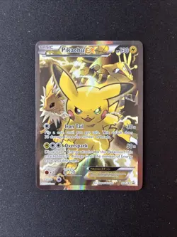 Pokemon TCG - Pikachu EX - XY124 - Promo - Rare! - Image 1