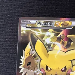 Pokemon TCG - Pikachu EX - XY124 - Promo - Rare! - Image 3