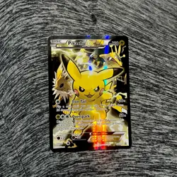 Pokemon TCG Pikachu EX XY124 Black Star Promo Full Art Holo (VERY RARE!🔥) - Image 1