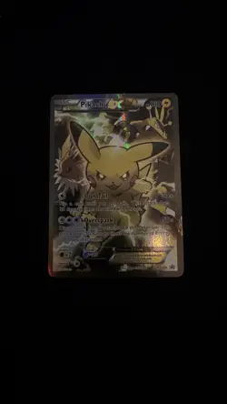 Pokemon TCG - Pikachu EX XY124 Black Star Promo Rare Full Art Holo LPNM Standard - Image 2