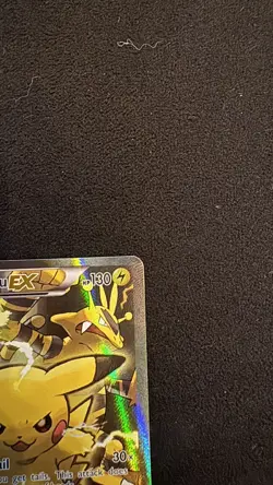 Pokemon TCG - Pikachu EX XY124 Black Star Promo Rare Full Art Holo LPNM Standard - Image 3