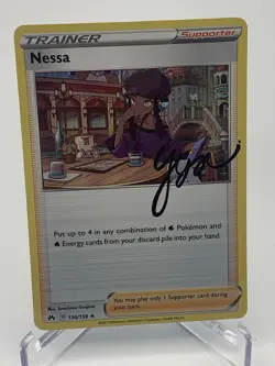 Nessa - 136/159 - Pokemon Crown Zenith Sword & Shield Holo Rare Card NM - Image 1