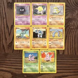 Pokemon Base Set Lot Of 8 Cards (1999) NM - Image 1