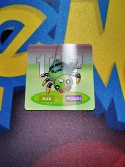Spinarak Lenticular Mini Card Pokemon New - Image 1