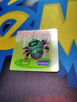 Spinarak Lenticular Mini Card Pokemon New - Image 2