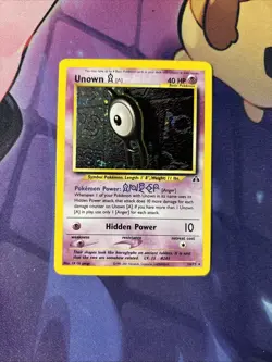 Unown [A] 2001 14/75 Neo Discovery Pokemon Card TCG WOTC Vintage Holo Rare - Mp - Image 1