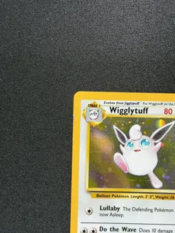 Pokemon TCG Wigglytuff Base Set 2 Holo Unlimited Rare Card 19/130 - DMG - Image 4