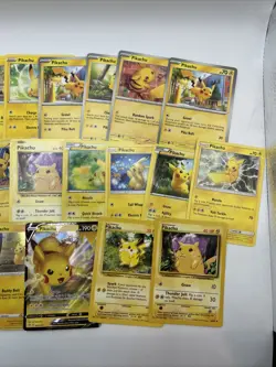 25 Different Pikachu Pokemon TCG Card Lot - Base Set Jungle WOTC Holo + More - Image 3