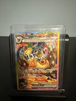 Pokemon TCG Flareon EX Prismatic Evolutions Card 146/131 Sir Illustration Rare - Image 1