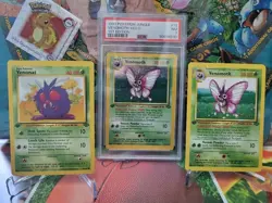 1999 Pokemon Jungle 1st Edition Venomoth / Venonat 3-card lot - Image 3