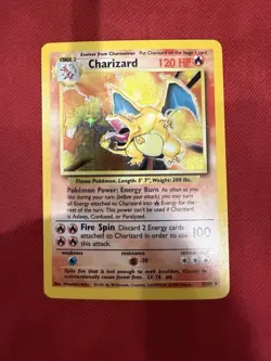 Pokemon TCG Charizard Holo Rare Card Base Set, 4/102, WOTC 1999 - Image 1