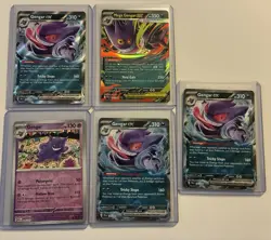 5 Card Gengar Pokemon Lot, 4 Ex - Image 1