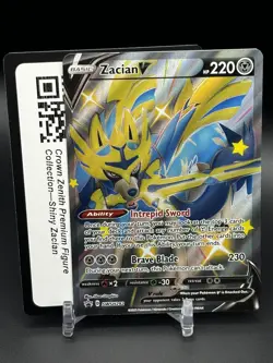 Zacian V (Shiny) - SWSH292 - SWSH Black Star Promo Pokemon TCG W/Box Code Card! - Image 2