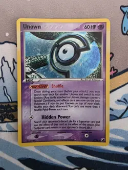 Unown C/28 Holo Ex Unseen Forces 2005 Pokemon Card - Image 1