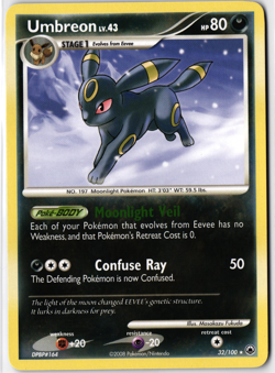 Pokemon TCG Umbreon Majestic Dawn, Card 32/100, Regular Non-Holo LP - Image 1