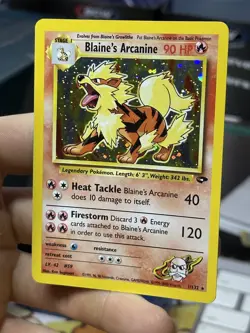 Blaine's Arcanine 1/132 Gym Challenge 2000 Holo Rare WOTC Pokemon Card TCG - Image 4