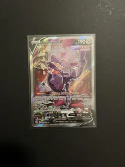 Pokemon TCG Genesect v Fusion Strike Holo Card 255/264 Full Art Ultra Rare NM - Image 1