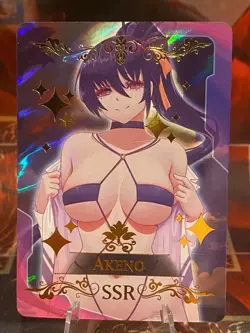 Akeno Highschool DxD Goddess Anime Doujin Waifu Card Field Centre - Image 1