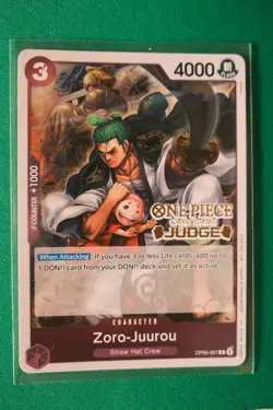 Zoro-Juurou OP05-067 Judge Holo Tournament Promo One Piece Card English - Image 1