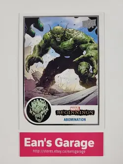 Marvel Beginnings 2023 Vol.2 Abomination Upper Deck Trading Card #40 - MN - Image 1