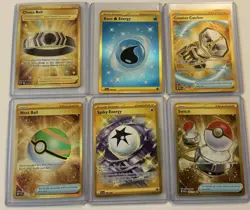 6 card Pokemon hyper rare gold lot - Image 1