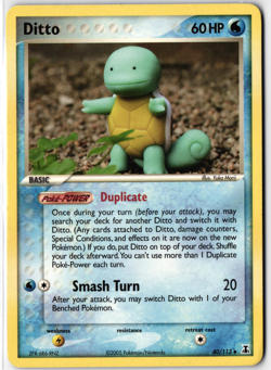 Pokemon TCG Squirtle Card Ditto Squirtle 40/113 Delta Species Regular - Image 1