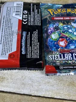 8 Pokemon Trading Card Game Stellar Crown Booster Packs - Scarlet & Violet - Image 5