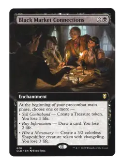 Black Market Connections (Extended Art) Commander Legends CLB Regular NM - Image 1