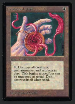 ***Beta Nevinyrral's Disk*** MTG Beta Magic Kid Icarus - Image 1