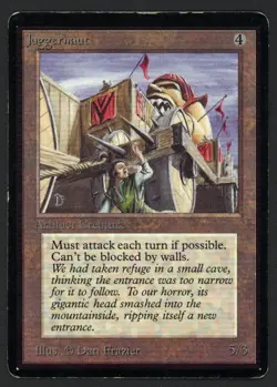 ***Beta Juggernaut*** MTG Beta Magic Kid Icarus - Image 1