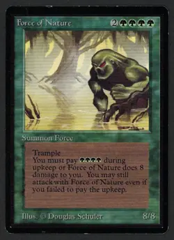 ***Beta Force of Nature*** MTG Beta Magic Kid Icarus - Image 1