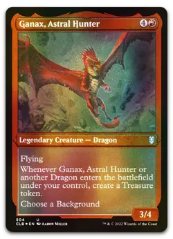 Ganax, Astral Hunter (Foil Etched) #504 (NM) Baldur's Gate CLB Magic MTG - Image 1