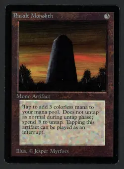 ***Beta Basalt Monolith*** MTG Beta Magic Kid Icarus - Image 1