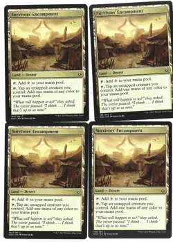 Survivor's Encampment x4 8/10 LP+ Magic M:tG Hour of Devastation UHOUSE-01 - Image 1