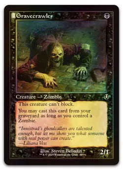 Gravecrawler (Retro Frame) #380 (Foil) (NM) Innistrad Remastered INR Magic MTG - Image 1