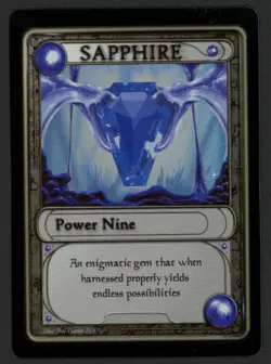 ***FOIL Mox Sapphire GamingEtc Promo (Edge Indent)*** MTG Promo Kid Icarus - Image 1