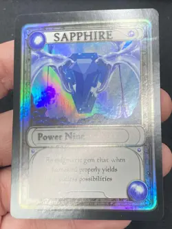 ***FOIL Mox Sapphire GamingEtc Promo (Edge Indent)*** MTG Promo Kid Icarus - Image 3