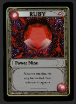 ***FOIL Mox Ruby GamingEtc Promo (Edge Crease)*** MTG Promo Kid Icarus - Image 1