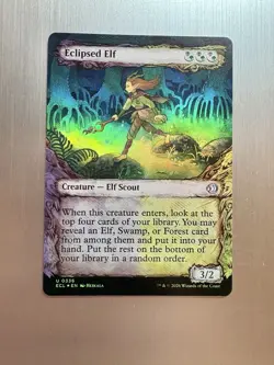 Eclipsed Elf - 336 - MTG: Lorwyn Eclipsed - Fabled Frame - Showcase - FOIL - Image 1