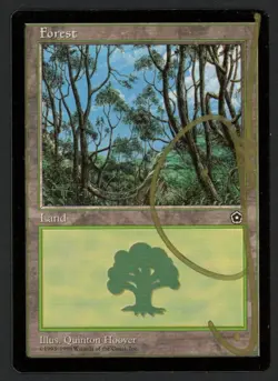 ***Forest Signed Quinton Hoover*** MTG Portal 2nd Age Kid Icarus - Image 1