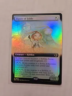 Figure of Fable (Extended Art/Foil) - Lorwyn Eclipsed - NM - Rare - Creature - Image 1