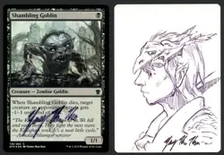 ***FOIL Shambling Goblin Altered Signed Artist Proof*** MTG DTK Yeong-Hao Han - Image 1