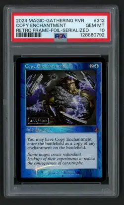 ***PSA 10 FOIL Copy Enchantment Retro Frame Serialized 463*** Ravnica Remastered - Image 1