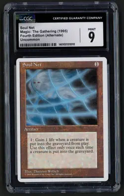 ***CGC 9 Soul Net*** MTG Alternate 4th Edition Magic Kid Icarus - Image 1