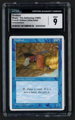 ***CGC 9 Sindbad*** MTG Alternate 4th Edition Magic Kid Icarus - Image 1